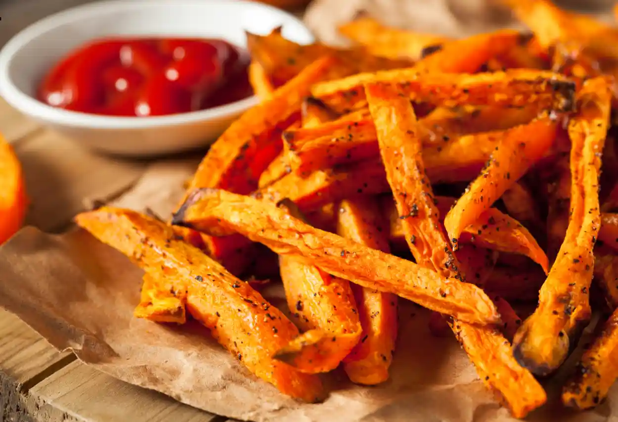 frites de patates douces au four
