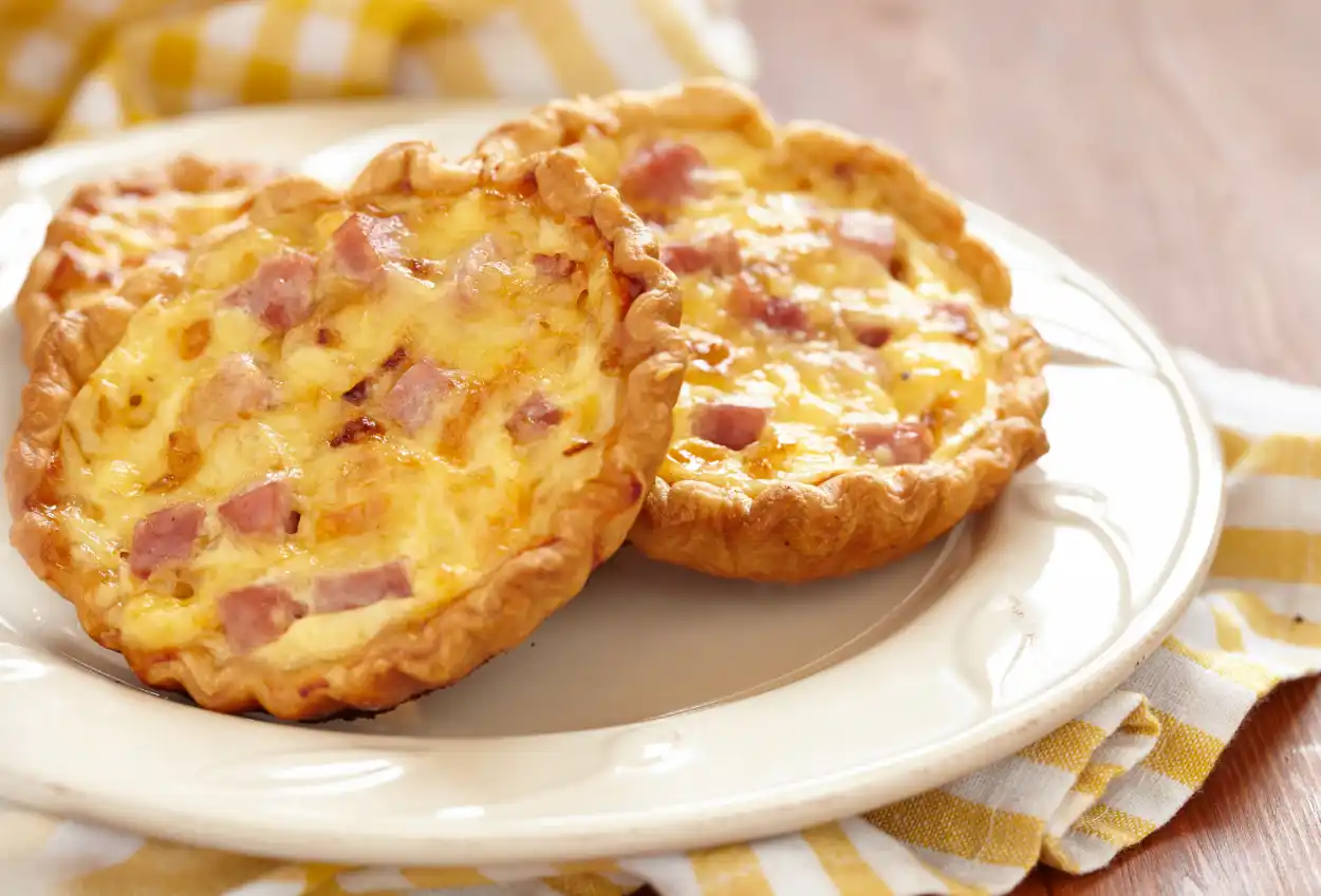 mini quiches au jambon et au fromage